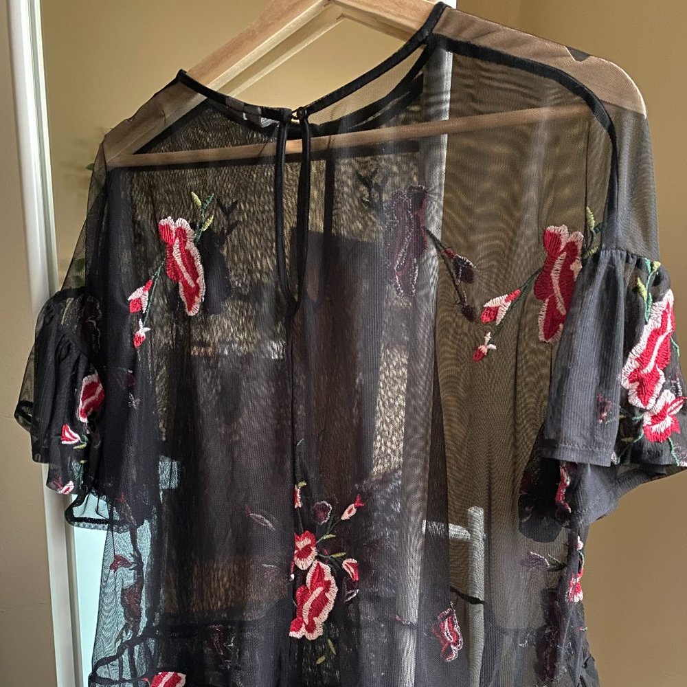 ASOS | Rose Embroidered Blouse